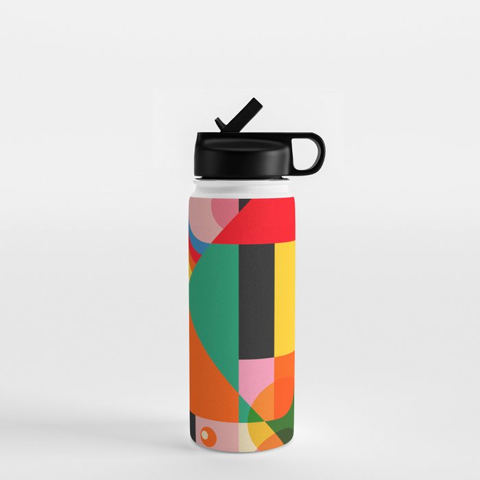 Geometric Girls Water Bottle Gallery Image 1