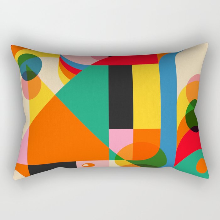 Geometric Girls Rectangular Pillow Gallery Image 1
