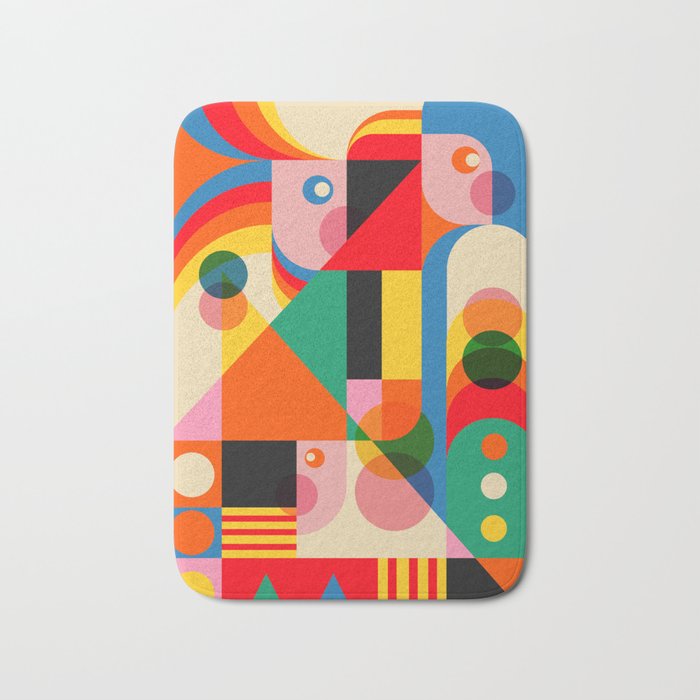 Geometric Girls Bath Mat Gallery Image 1
