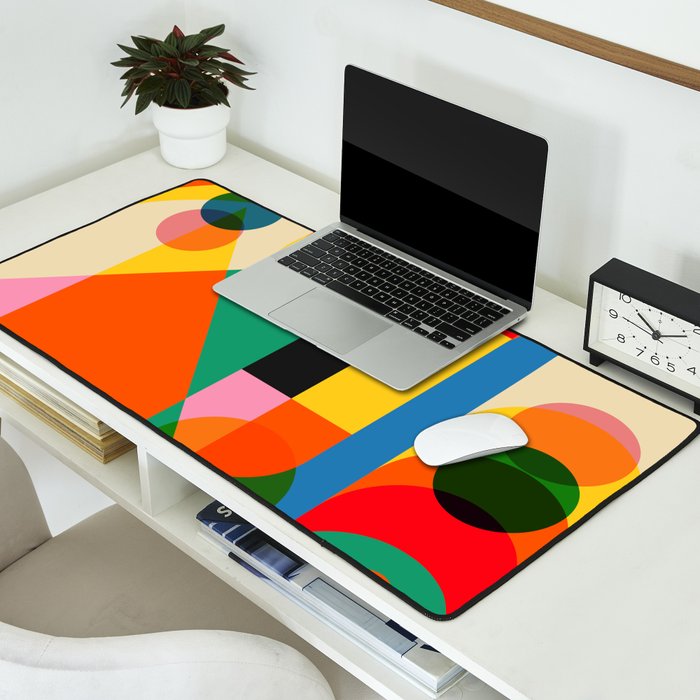 Geometric Girls Desk Mat Gallery Image 2