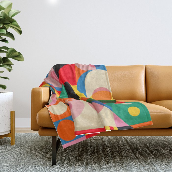 Geometric Girls Throw Blanket Gallery Image 1