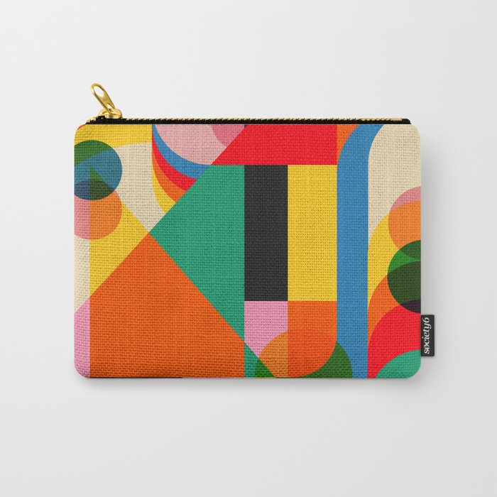 Geometric Girls Carry All Pouch Gallery Image 1