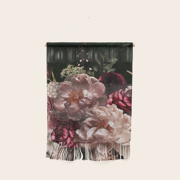 Deepest Night Flower Bouquet  Wall Hanging Gallery Image 1