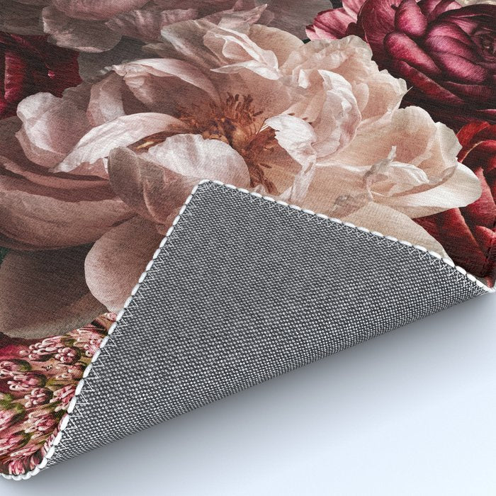 Deepest Night Flower Bouquet  Rug Gallery Image 4