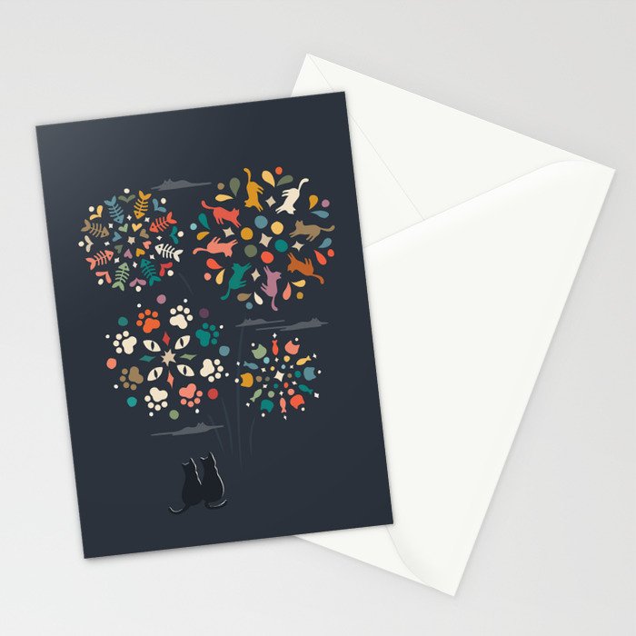 Cat Landscape 143 Stationery Card Gallery Image 2