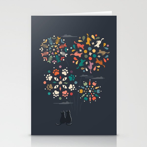 Cat Landscape 143 Stationery Card Gallery Image 2
