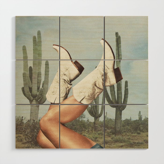 These Boots - Cactus & Yeehaw Wood Wall Art Gallery Image 1