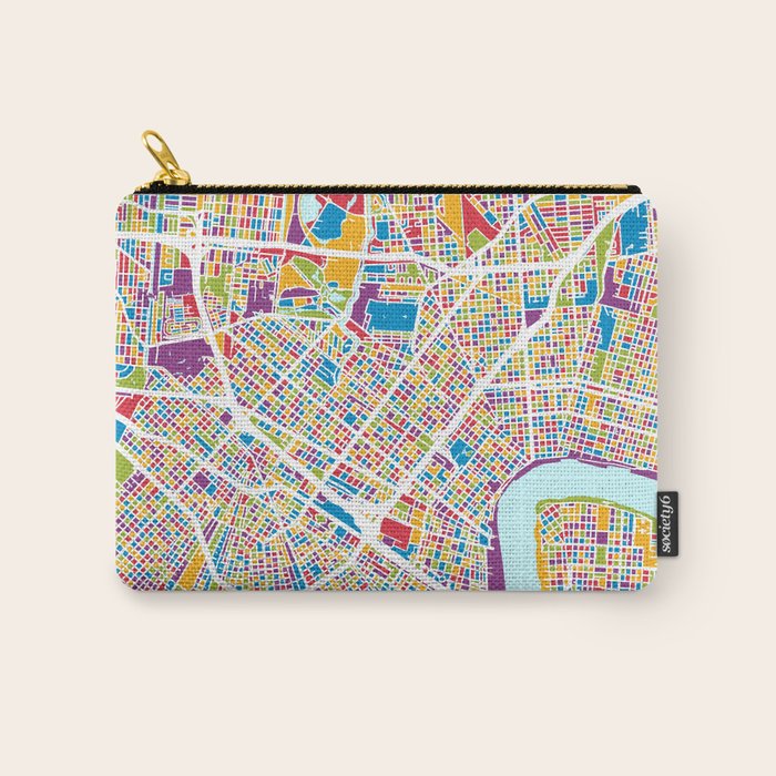 New Orleans Street Map Carry All Pouch Gallery Image 1