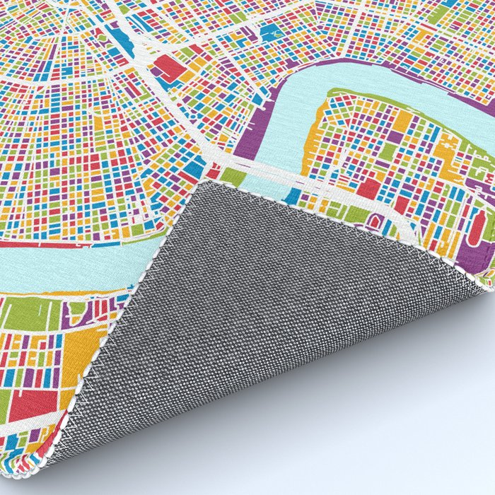 New Orleans Street Map Rug Gallery Image 4
