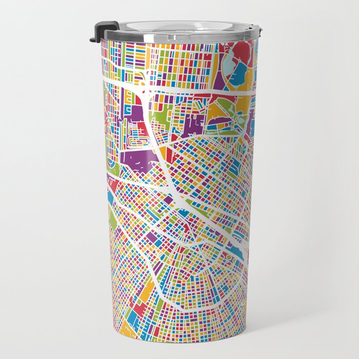New Orleans Street Map Travel Mug Gallery Image 3