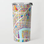 New Orleans Street Map Travel Mug Gallery Image 2