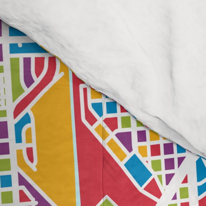 New Orleans Street Map Comforter Gallery Image 4