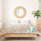 New Orleans Street Map Duvet Cover Gallery Image 3