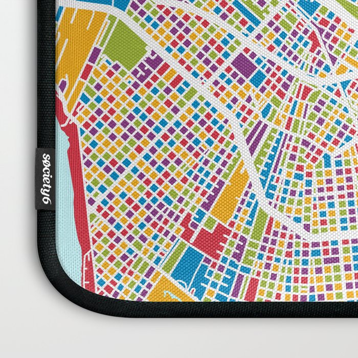 New Orleans Street Map Laptop Sleeve Gallery Image 3