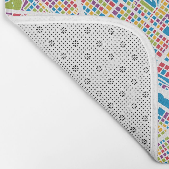 New Orleans Street Map Bath Mat Gallery Image 2