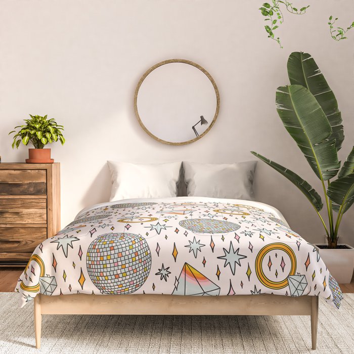 Diamonds and Disco Balls Print Comforter Gallery Image 3