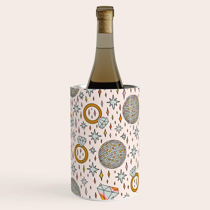 Diamonds and Disco Balls Print Wine Chiller Gallery Image 2