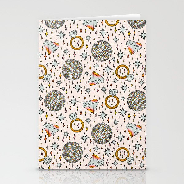 Diamonds and Disco Balls Print Stationery Card Gallery Image 2