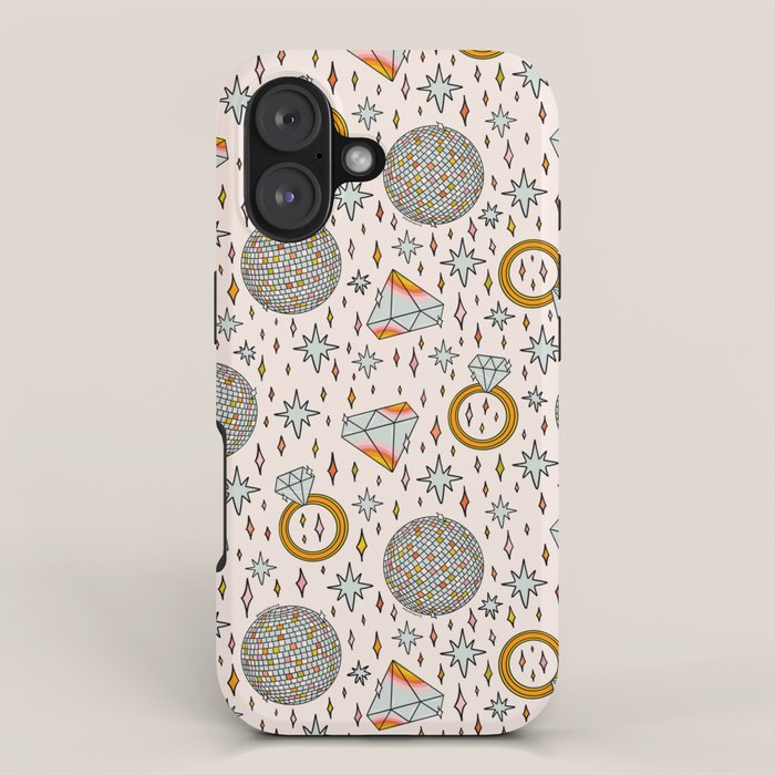 Diamonds and Disco Balls Print iPhone Case Gallery Image 1