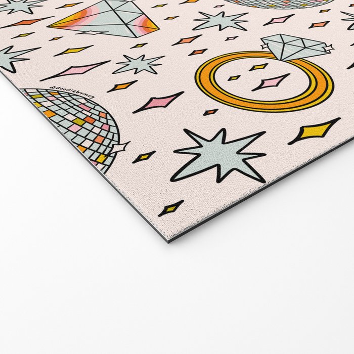 Diamonds and Disco Balls Print Welcome Mat Gallery Image 2