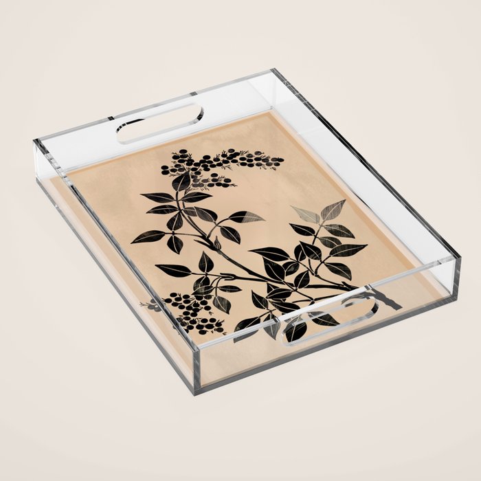 Abstract Art Minimal Plant 5 Acrylic Tray Gallery Image 1