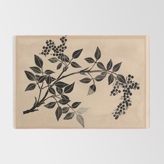 Abstract Art Minimal Plant 5 Rug Gallery Image 2