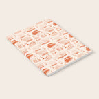 Mushroom Toile in Orange Notebook Gallery Image 2