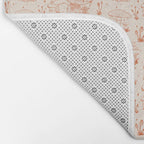 Mushroom Toile in Orange Bath Mat Gallery Image 2
