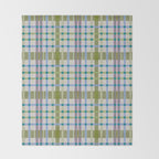 Vibrant Plaid Fusion C Throw Blanket Gallery Image 2