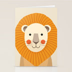 Lion, Animal Portrait Stationery Card Gallery Image 2