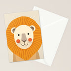 Lion, Animal Portrait Stationery Card Gallery Image 2