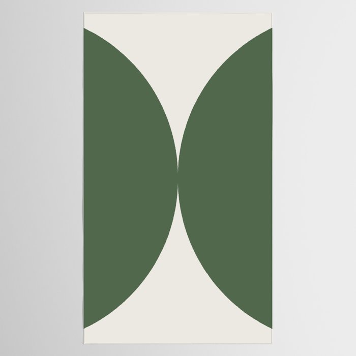 Bold Geometric Shapes Maximalism XIII Green Tablecloth Gallery Image 2