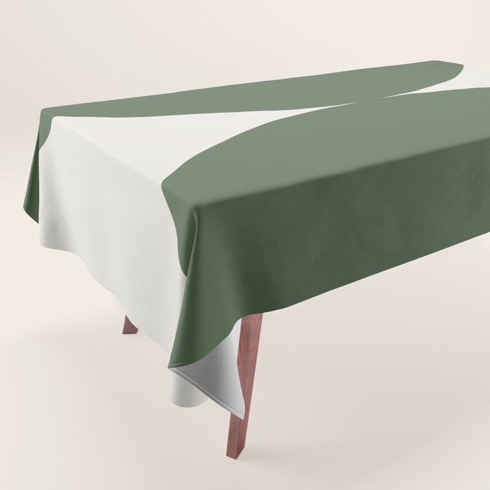 Bold Geometric Shapes Maximalism XIII Green Tablecloth Gallery Image 1