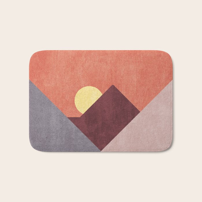 LANDSHAPES / Mountains - Sunset Bath Mat Gallery Image 1