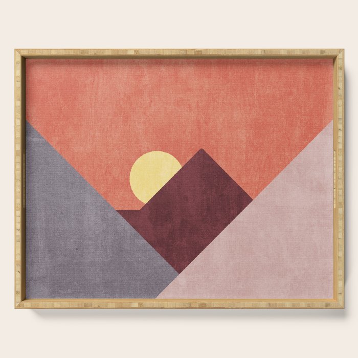 LANDSHAPES / Mountains - Sunset Serving Tray Gallery Image 1