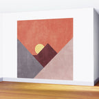LANDSHAPES / Mountains - Sunset Wall Mural Gallery Image 2