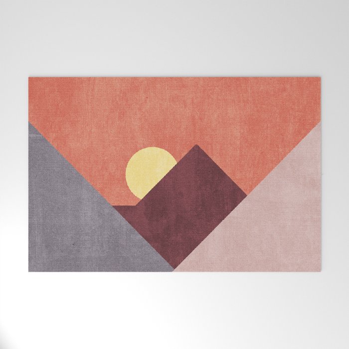LANDSHAPES / Mountains - Sunset Welcome Mat Gallery Image 1