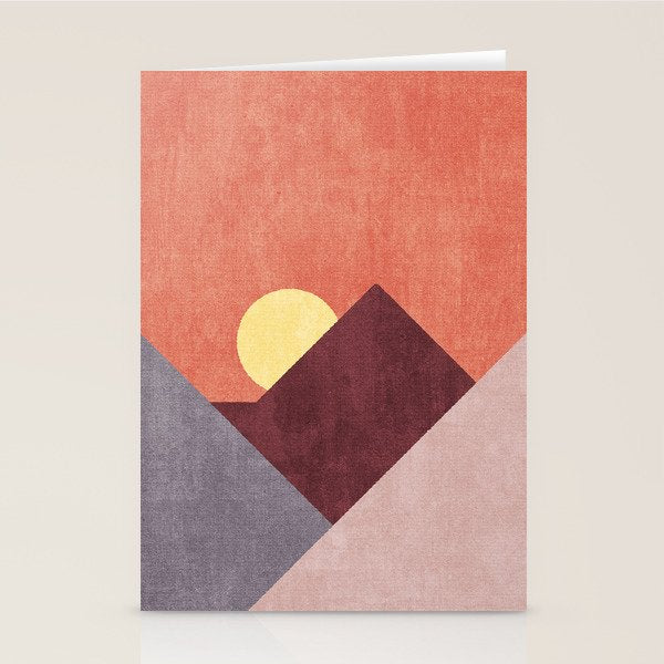 LANDSHAPES / Mountains - Sunset Stationery Card Gallery Image 2