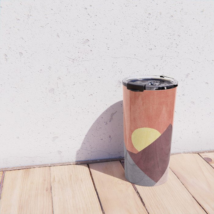 LANDSHAPES / Mountains - Sunset Travel Mug Gallery Image 4