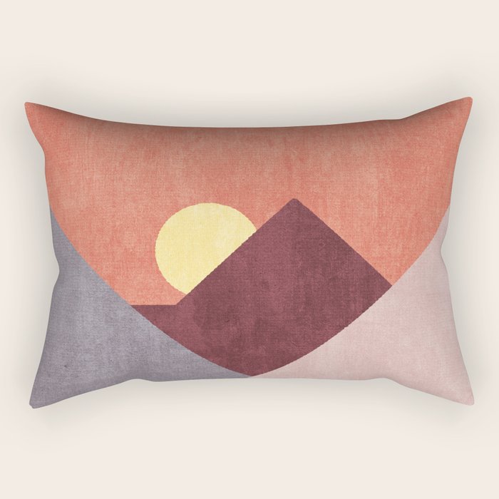 LANDSHAPES / Mountains - Sunset Rectangular Pillow Gallery Image 2