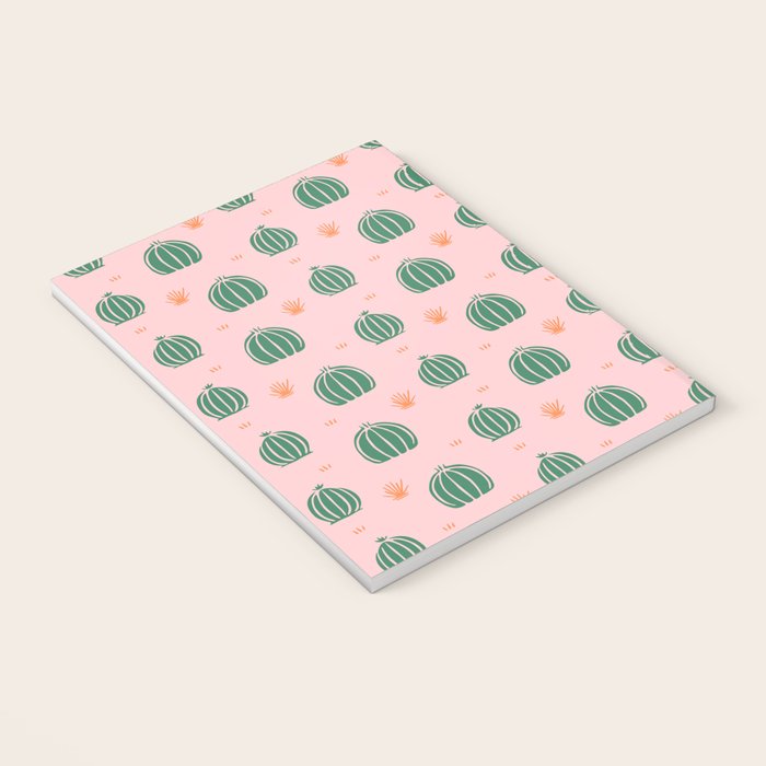 Vintage succulent cactus plant pattern Notebook Gallery Image 3