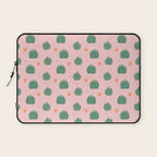 Vintage succulent cactus plant pattern Laptop Sleeve Gallery Image 1