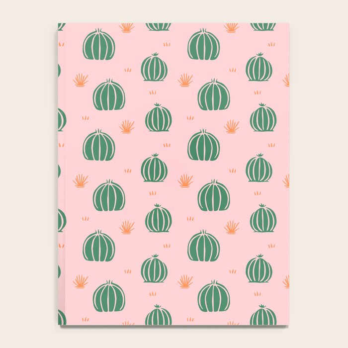 Vintage succulent cactus plant pattern Notebook Gallery Image 4
