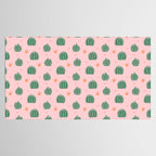 Vintage succulent cactus plant pattern Tablecloth Gallery Image 2
