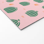 Vintage succulent cactus plant pattern Welcome Mat Gallery Image 2