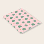 Vintage succulent cactus plant pattern Notebook Gallery Image 2