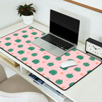 Vintage succulent cactus plant pattern Desk Mat Gallery Image 2