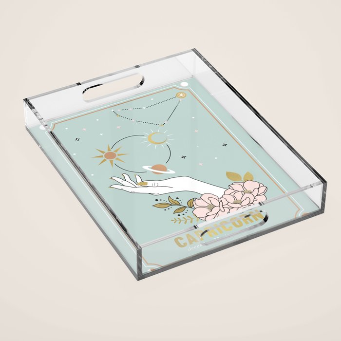 Capricorn Zodiac Series Acrylic Tray Gallery Image 1