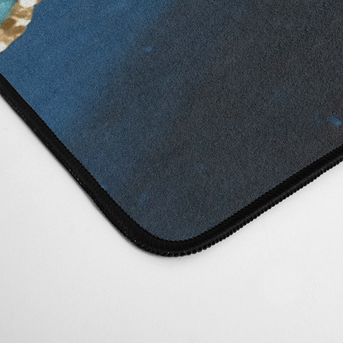Ocean Blue Mermaid Marble Desk Mat Gallery Image 4