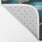 Ocean Blue Mermaid Marble Bath Mat Gallery Image 2